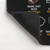 6 Things I Do In My Spare Time American Football H Mousepad (Ecke)