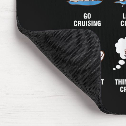 6 Things I Do In My Spare Time - Cruising Lovers Mousepad (Ecke)