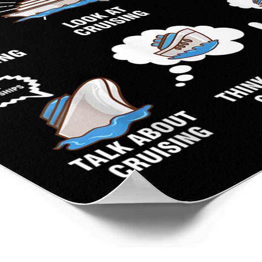 6 Things I Do In My Spare Time - Cruising Lovers  Poster (Ecke)