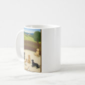 6 Tiere Tasse (Vorderseite Links)