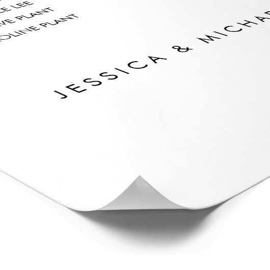 6 Tische für moderne Sitzplätze Poster (Ecke)