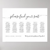 6 Tische für moderne Sitzplätze Poster (Vorne)