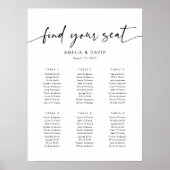 6 Tische für Sitzplätze Poster (Vorne)