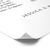 6 Tische modernisieren unsere Lieblingssitzkarte Poster (Ecke)