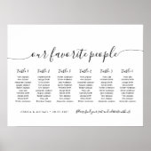 6 Tische modernisieren unsere Lieblingssitzkarte Poster (Vorne)