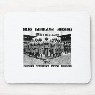 6 Triple 8 Black Womens Army Corps 688. Wohltätigk Mousepad