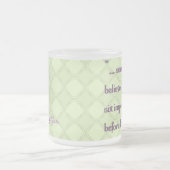 6 unmögliche Sachen vor Frühstück Mattglastasse (Mittel)