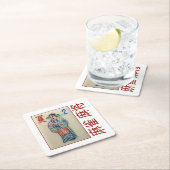 6 Untersetzer auf Papier - Blume/Saison mit 麻 雀 将 (Vor Ort)