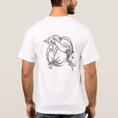 6 VÖGEL, 1 LOGO T-Shirt (Rückseite)