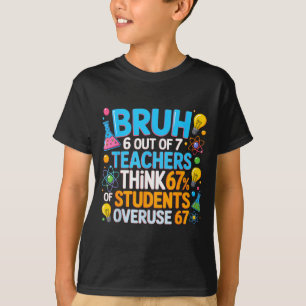 6 von 7 Lehrern denken, 67% der Schüler überbeansp T-Shirt