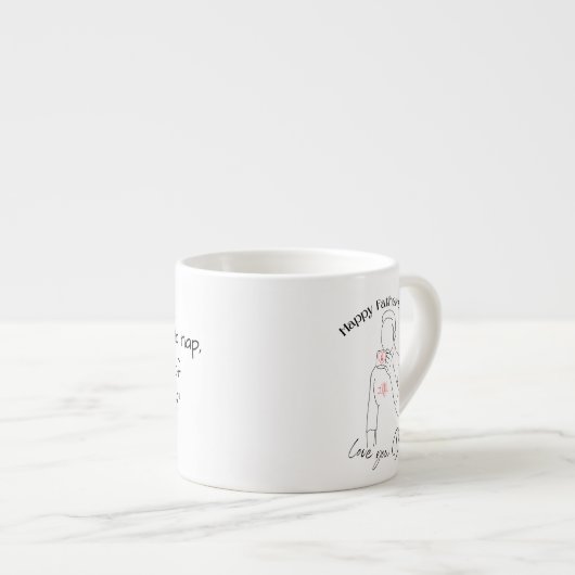 6 von 7 Vätern Jokes Espresso Cup Espressotasse (Vorderseite Rechts)