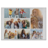 6 Vorlage für FotoCollage personalisieren Schneidebrett (Vorderseite)