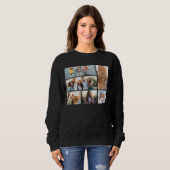 6 Vorlage für FotoCollage personalisieren Sweatshirt (Vorne ganz)