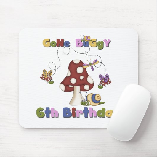 6. Wanzen-Geburtstag Mousepad (Mit Mouse)
