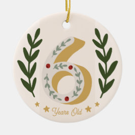 6. Weihnachten Keramik Ornament