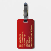 6 Weihnachtsnährkracker Gepäckanhänger (Rückseite vertikal)