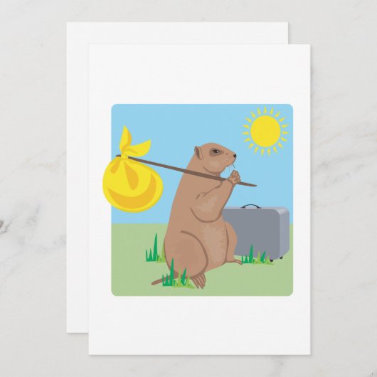 6 Wochen Urlaub Einladung (Vorne/Hinten)