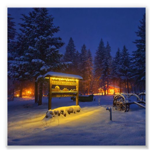 6"x6"-Foto drucken | | B&B Night Scene Fotodruck (Vorne)