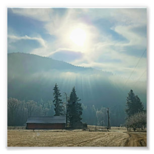 6"x6"-Foto Drucken Sun & Fog Fotodruck