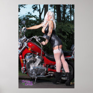 6" x 24" Chrissy Kätzchen stehen mich bereit Poster