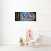 6' x 2,5' WeihnachtsVinyl Banner Gewebtes Glas (Insitu)