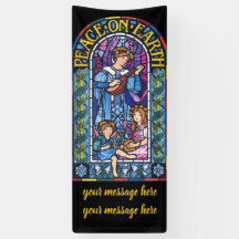 6' x 2,5' WeihnachtsVinyl Banner Gewebtes Glas