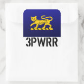 6 x 3 PWRR Tiger Stickers (Tasche)
