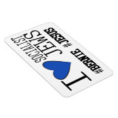 6 x 4 Car Magnet I Liebe Sozialistische Juden (Rechte Seite)