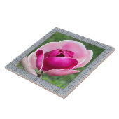 6"x 6" Keramik Tile mit wunderschöner Magenta Magn Fliese (Seite)