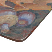 6" x 7" Glasschneidenbrett-Blätter und -eicheln. Schneidebrett (Ecke)