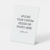 6" X 8" Plastic Pedestal Stand Sign Sockelschild (Vorderseite)