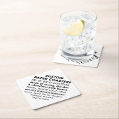 6 x Benutzerdefinierte Personalisiert 4" DIAMONOND Untersetzer (Vor Ort)