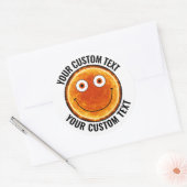 6 x Der Personalisierte Text der Sonne, benutzerde Runder Aufkleber (Umschlag)