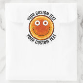 6 x Der Personalisierte Text der Sonne, benutzerde Runder Aufkleber (Tasche)