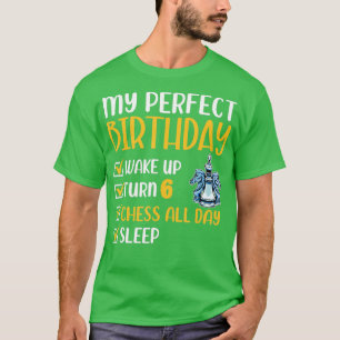 6 Year Old Chess Birthday Party 6th Player T-Shirt