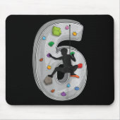 6 Year Old Rock Climbing 6th Birthday Adventures C Mousepad (Vorne)