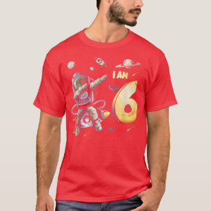 6 Years Old Birthday Boy Astronaut Space 6th Birth T-Shirt