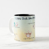 6 Zeichen Sie sind heimlich eine Tasse (Vorderseite Links)