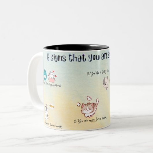 6 Zeichen Sie sind heimlich eine Tasse (Vorderseite Links)