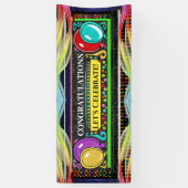 6 Zu Fuß gratulieren Banner (Vertikal)