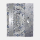 6. Zucker und Eisen Hochzeitstag Fleece Blanket (Vorderseite)