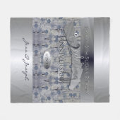 6. Zucker und Eisen Hochzeitstag Fleece Blanket (Vorderseite (Horizontal))