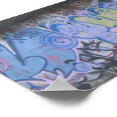 6 Zug Graffiti Poster (Ecke)