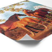 6a Mares und Foals Poster (Ecke)