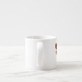 6oz Mini Reindeer Latte Mug with Festive Santa Ha Espressotasse (Rückseite)