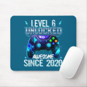 6th Birthday Boy Level 6 Gamer 6 Year Video Game P Mousepad (Mit Mouse)