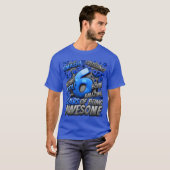 6th Birthday Comic Style Awesome Since 2017 6 Year T-Shirt (Vorne ganz)