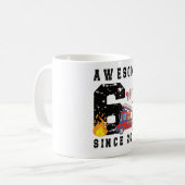 6th Birthday Gift Firefighter Boy Born in 2016 Kaffeetasse (Vorderseite Links)