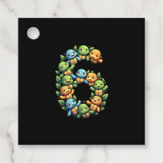 6th Birthday Sea Turtle Tortoise Theme Party 6 Yea Geschenkanhänger