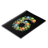 6th Birthday Sea Turtle Tortoise Theme Party 6 Yea Notizblock (Linke Seite)